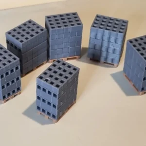 Construction Blocks on Pallets 1/50 Scale