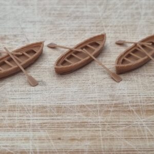 N Gauge Rowing Boats with oars