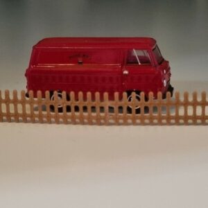 N Gauge Picket Fencing 24 Pieces Brown