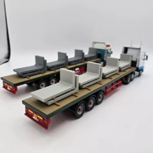 Precast Concrete L Bays Truck Load/Diorama 1/50 Scale