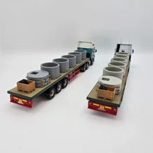 Precast Drainage Rings with Lids Truck Load/Diorama