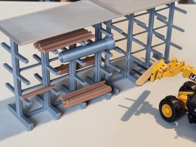 1/76 Scale Cantilever Pipe / Wood Racking