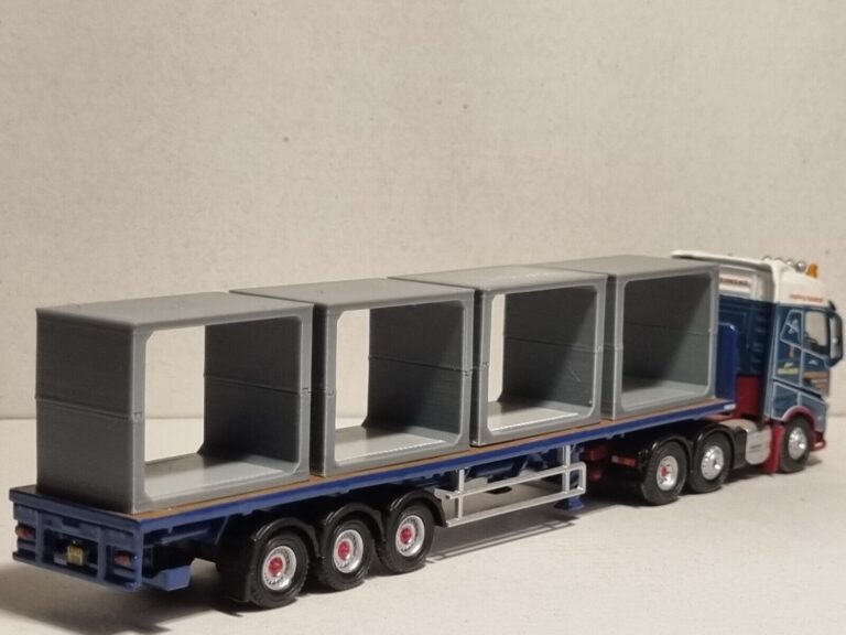 1/76 Scale Precast Culverts Truck Load