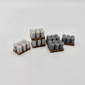 OO Gauge Beer Kegs on Pallets