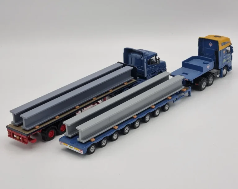 OO Gauge RSJ Girder Flatbed/Nooteboom Truck Load