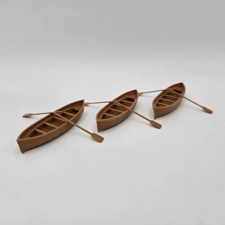 Rowing Boats with Oars 1/50 Scale