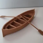 Rowing Boat with Oars 1/32 Scale