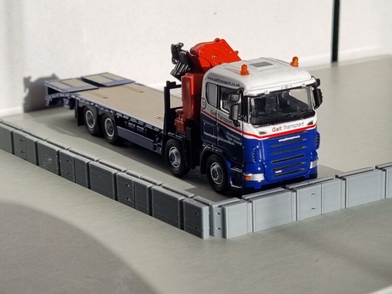 1/76 Scale Temporary Vertical Concrete Barriers