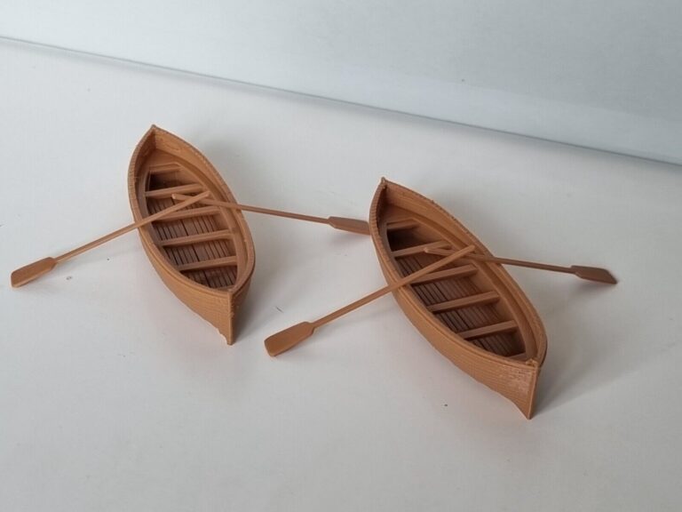 1/50 scale rowing boats with oars