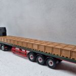 1/50 Scale Large Crate Flatbed Truck Load in brown