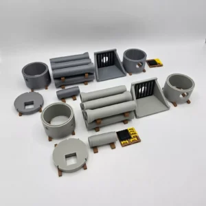 Precast Outlet with Pipes Truck Load/Diorama 1/32 Scale