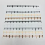 N Gauge 3 Bar Wooden Fencing