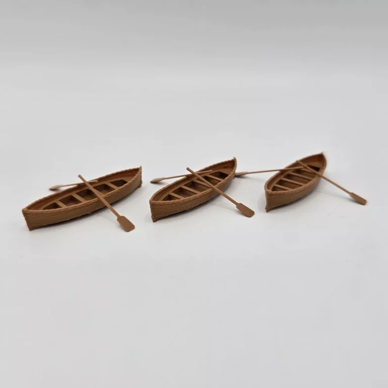 HO Gauge Rowing Boats with Oars