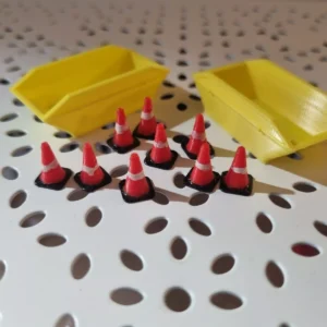 OO Gauge Skips and Traffic Cones