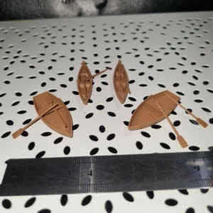 OO Gauge Rowing Boats with Oars