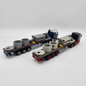OO Gauge Precast Outlet with Pipes Truck Load/Diorama