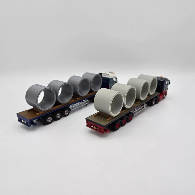 OO Gauge XL Precast Drainage Rings Truck Load/Diorama