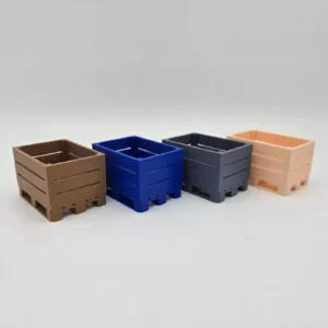 G Scale Open Crates "Various Colours" 1/22.5 Scale