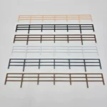 O Gauge 3 Bar Wooden Fencing 1/50 Scale