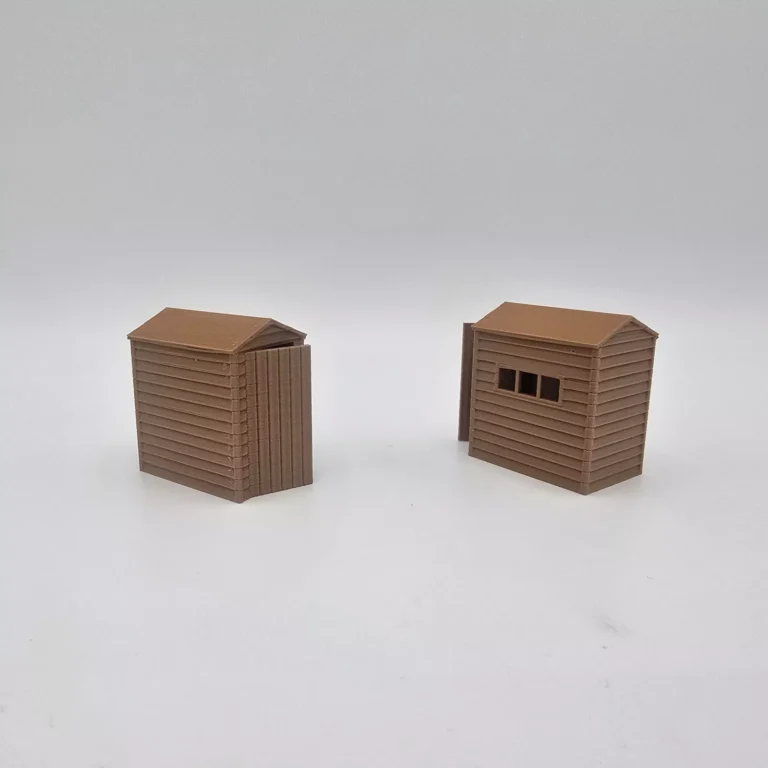 6x4 Garden Shed 1/50 Scale