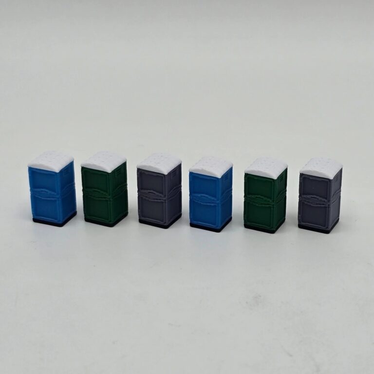 N Gauge Portable toilets "Chemical toilet" 1/148 Scale