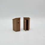 O Gauge Privy/Outside Toilet 1/43.5 Scale